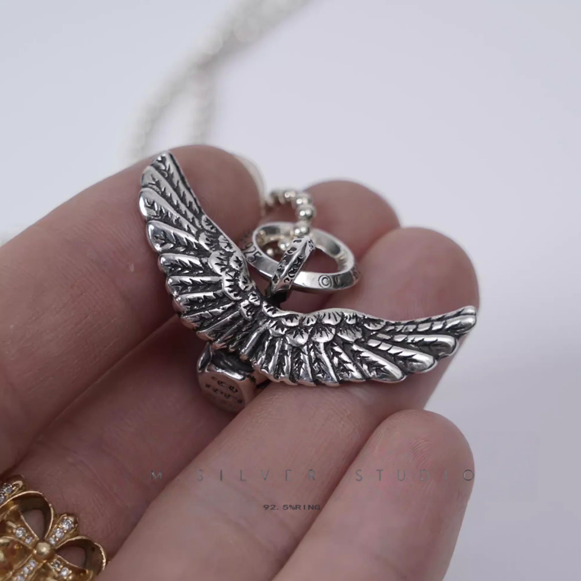 Chrome Hearts Cross Ring - Gothic 925 Sterling Silver Jewelry | David Studio