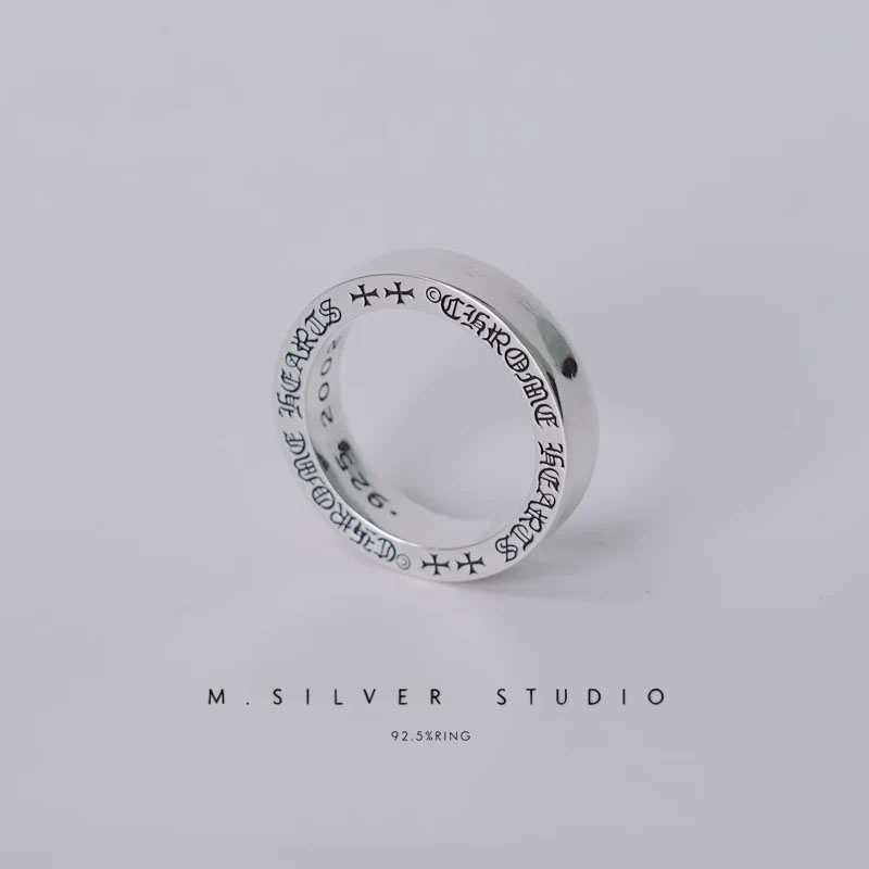Chrome Hearts Cross Ring - Gothic 925 Sterling Silver Jewelry | David Studio