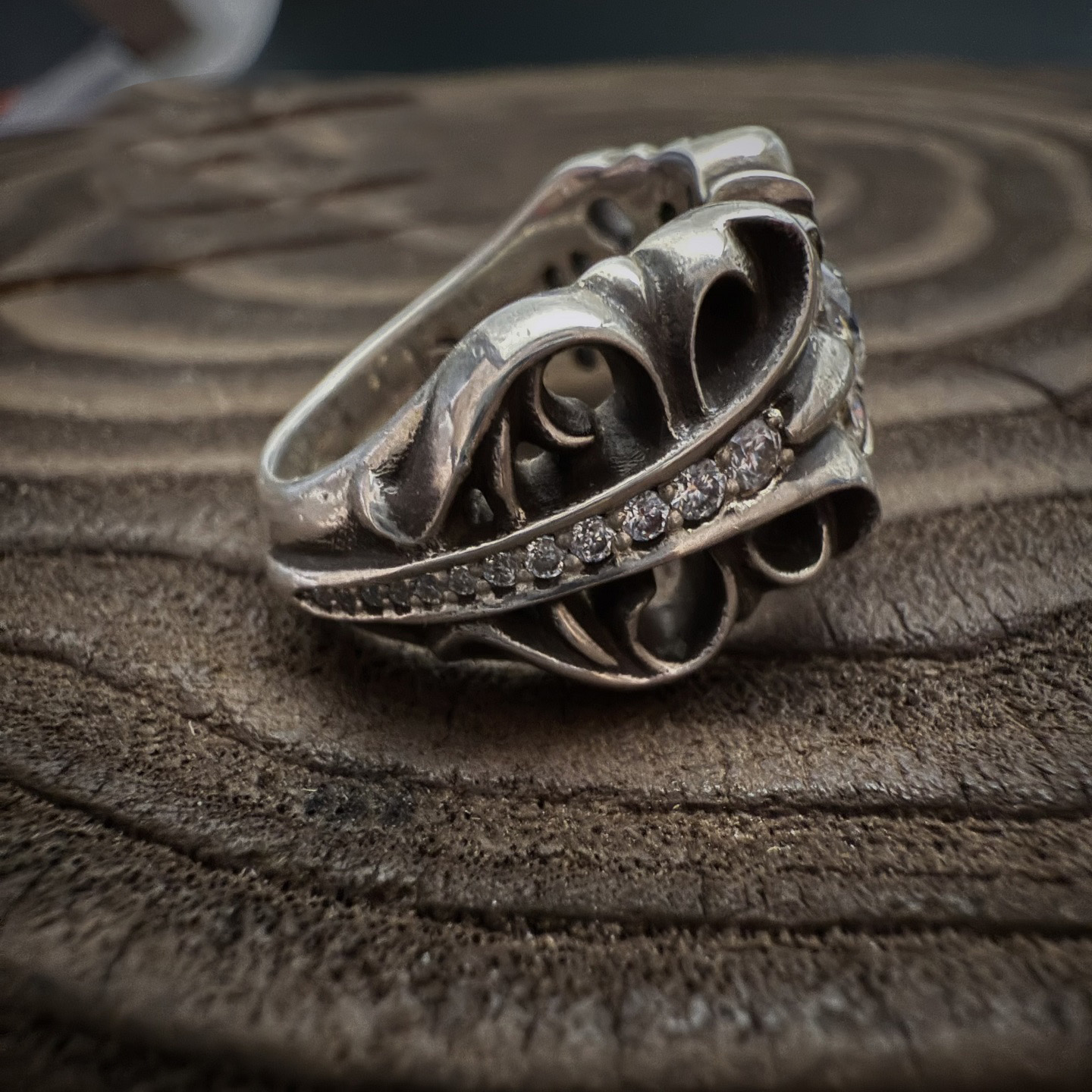 Chrome Hearts Cross Ring - Gothic 925 Sterling Silver Jewelry | David Studio