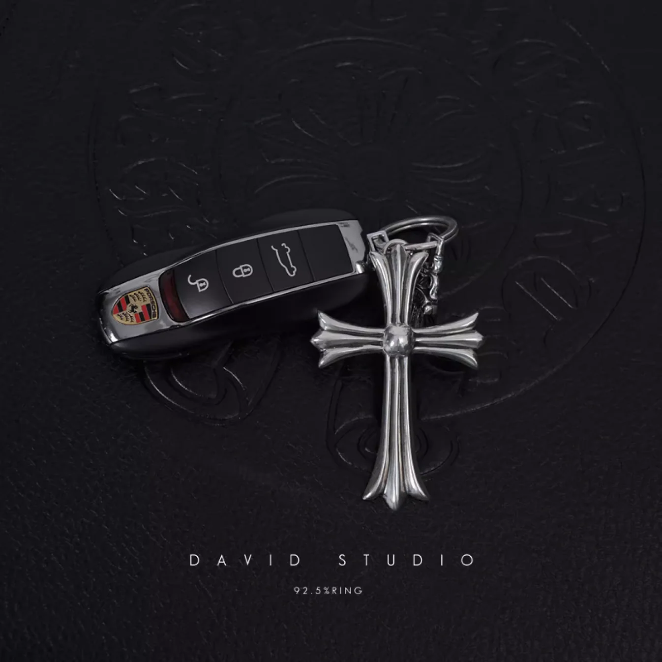 Chrome Hearts Cross Ring - Gothic 925 Sterling Silver Jewelry | David Studio