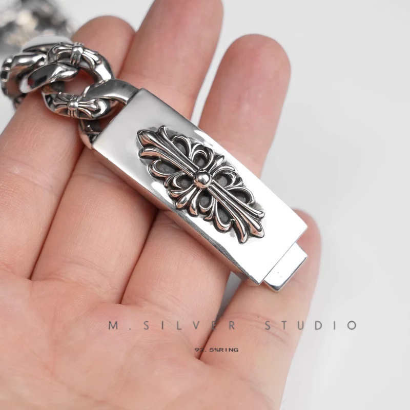 Chrome Hearts Cross Ring - Gothic 925 Sterling Silver Jewelry | David Studio