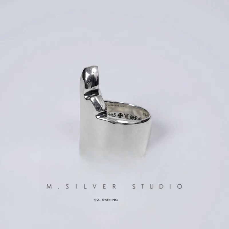 Chrome Hearts Cross Ring - Gothic 925 Sterling Silver Jewelry | David Studio