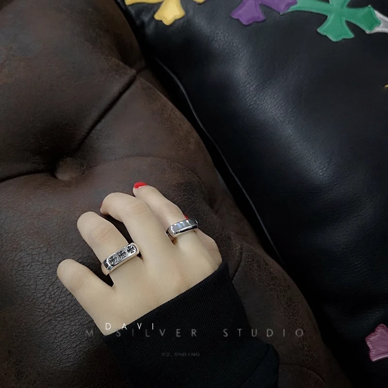 Chrome Hearts Cross Ring - Gothic 925 Sterling Silver Jewelry | David Studio