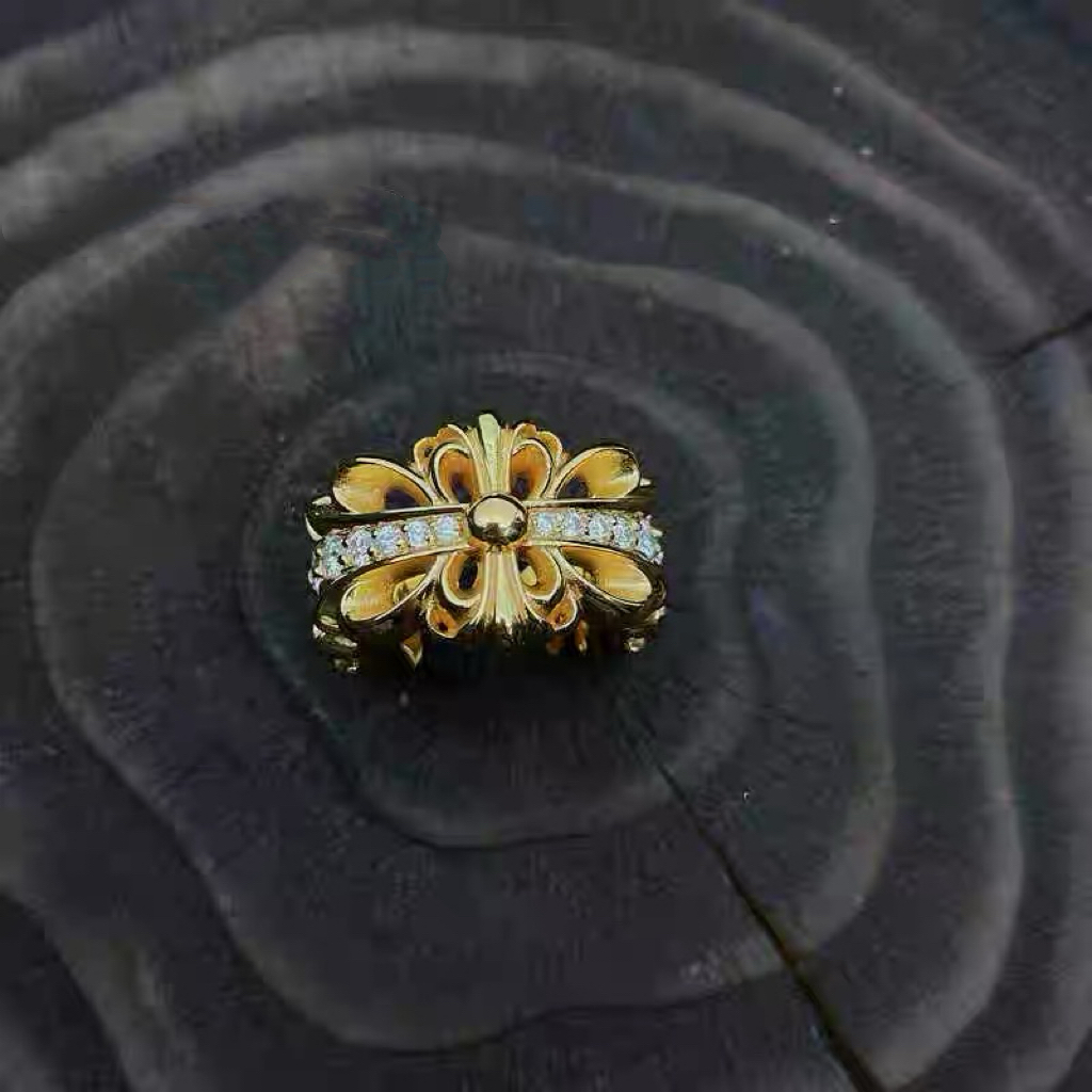 Chrome Hearts Cross Ring - Gothic 925 Sterling Silver Jewelry | David Studio