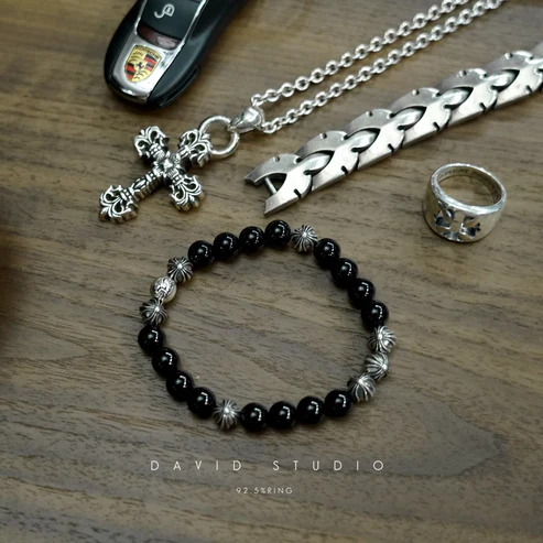 Chrome Hearts Cross Ring - Gothic 925 Sterling Silver Jewelry | David Studio