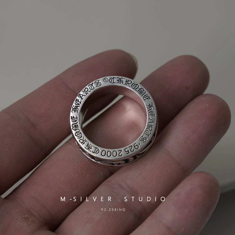 Chrome Hearts Cross Ring - Gothic 925 Sterling Silver Jewelry | David Studio