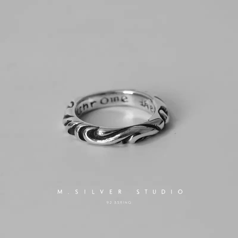 Chrome Hearts Cross Ring - Gothic 925 Sterling Silver Jewelry | David Studio