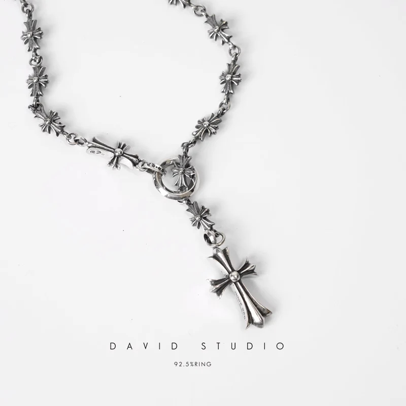 Chrome Hearts Cross Ring - Gothic 925 Sterling Silver Jewelry | David Studio