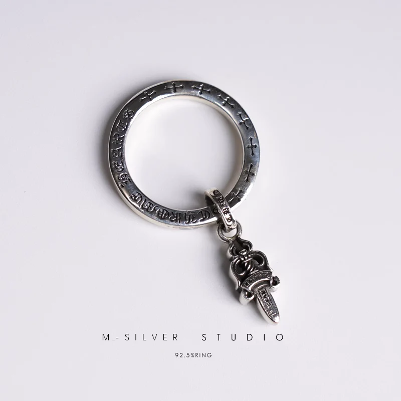 Chrome Hearts Cross Ring - Gothic 925 Sterling Silver Jewelry | David Studio