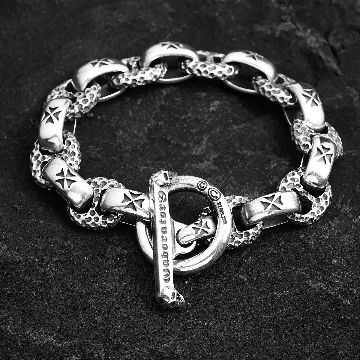 Chrome Hearts Cross Ring - Gothic 925 Sterling Silver Jewelry | David Studio