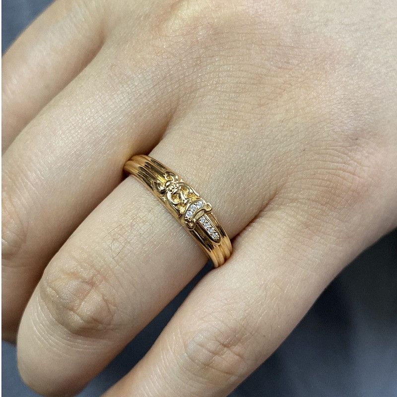 Chrome Hearts Cross Ring - Gothic 925 Sterling Silver Jewelry | David Studio