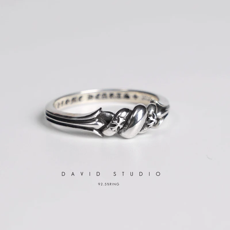 Chrome Hearts Cross Ring - Gothic 925 Sterling Silver Jewelry | David Studio