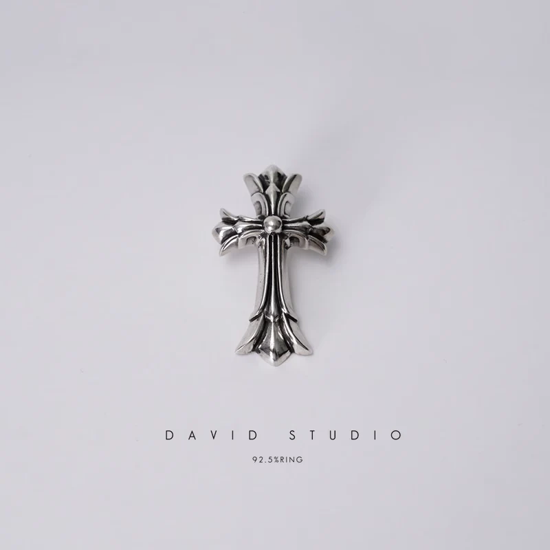 Chrome Hearts Cross Ring - Gothic 925 Sterling Silver Jewelry | David Studio