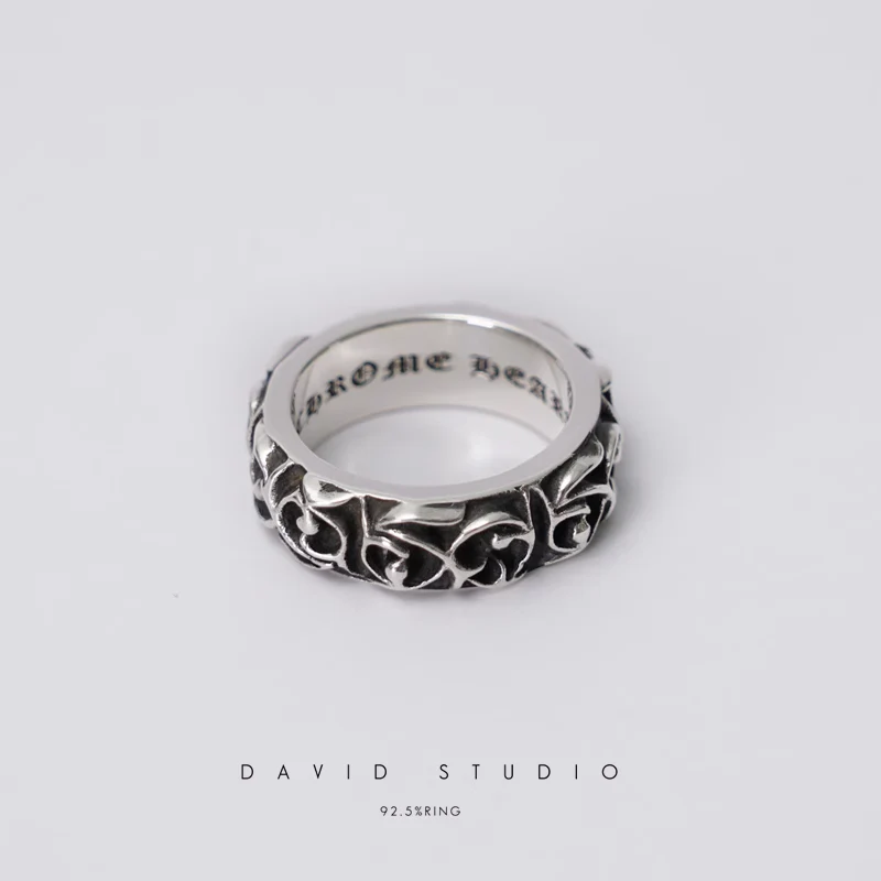 Chrome Hearts Cross Ring - Gothic 925 Sterling Silver Jewelry | David Studio
