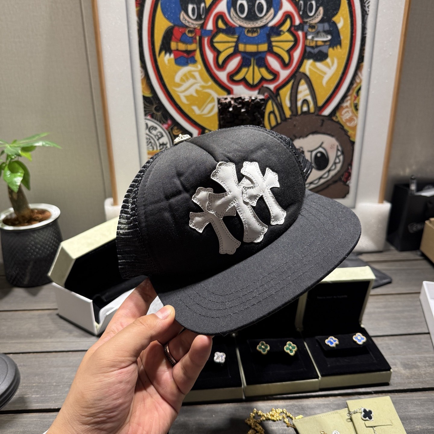 Chrome Hearts Cross Ring - Gothic 925 Sterling Silver Jewelry | David Studio