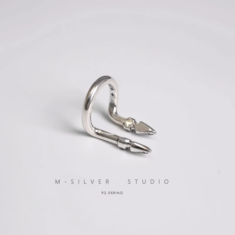 Chrome Hearts Cross Ring - Gothic 925 Sterling Silver Jewelry | David Studio