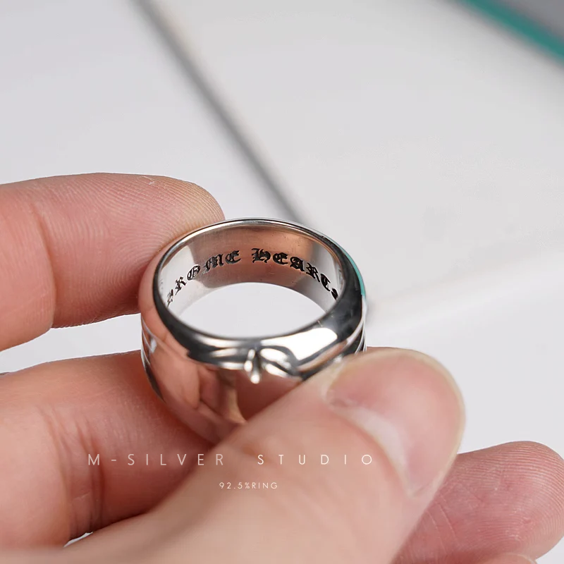 Chrome Hearts Cross Ring - Gothic 925 Sterling Silver Jewelry | David Studio