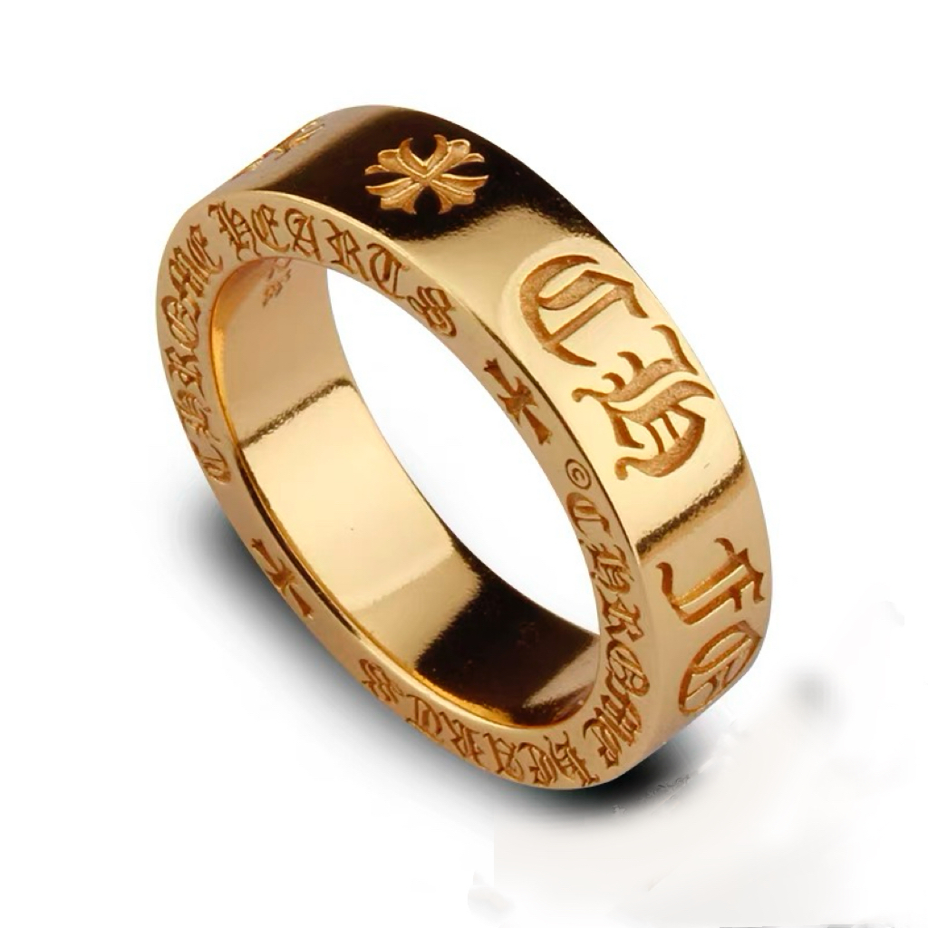 Chrome Hearts Cross Ring - Gothic 925 Sterling Silver Jewelry | David Studio