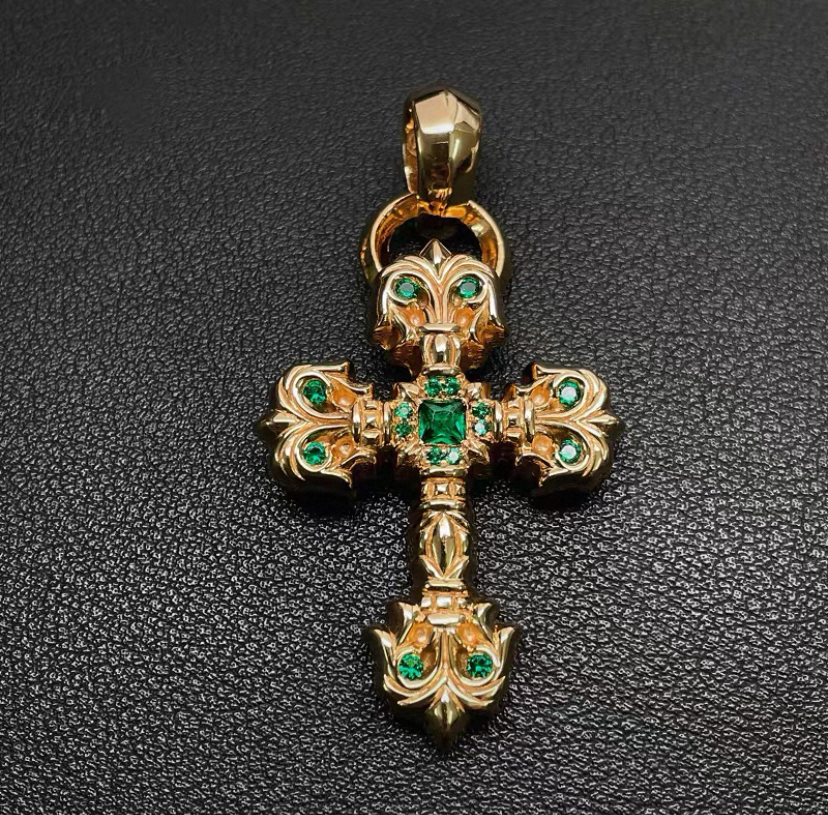 Chrome Hearts Cross Ring - Gothic 925 Sterling Silver Jewelry | David Studio