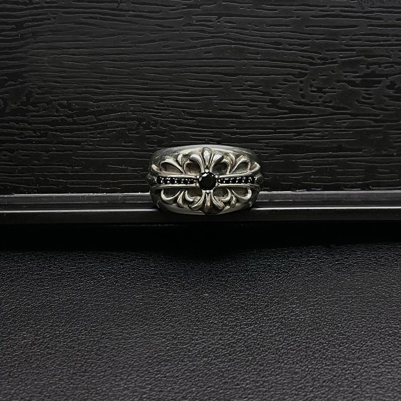 Chrome Hearts Cross Ring - Gothic 925 Sterling Silver Jewelry | David Studio