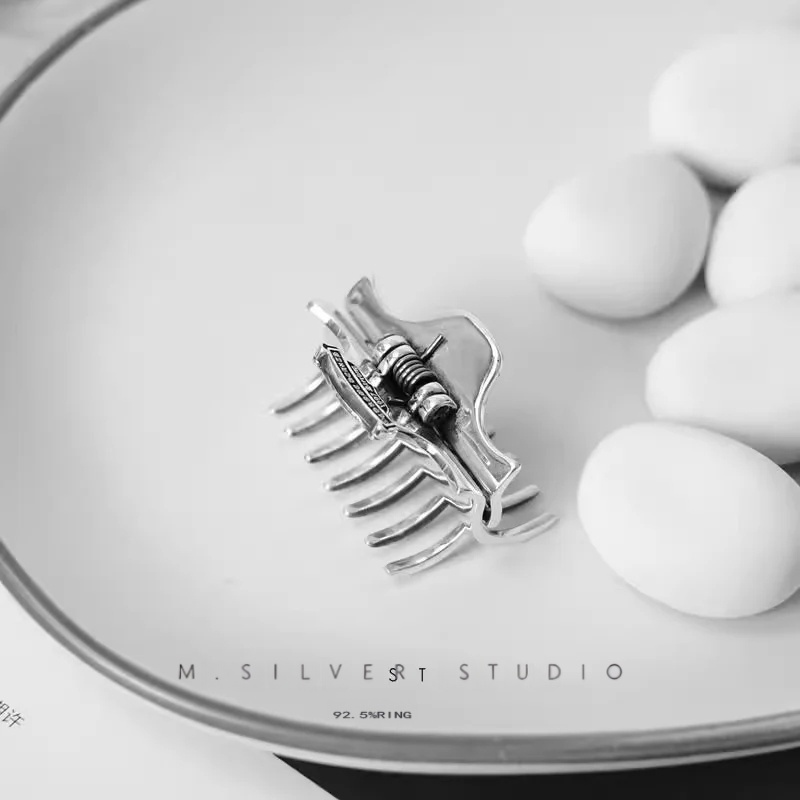 Chrome Hearts Cross Ring - Gothic 925 Sterling Silver Jewelry | David Studio