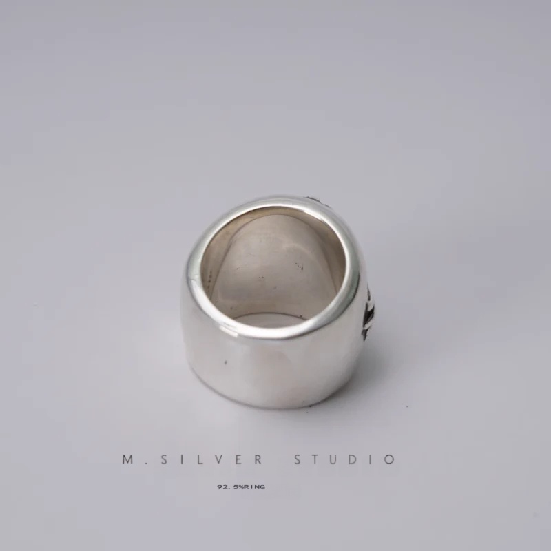 Chrome Hearts Cross Ring - Gothic 925 Sterling Silver Jewelry | David Studio