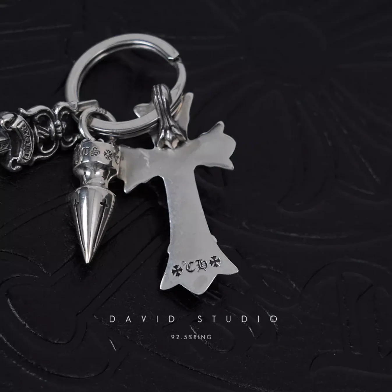 Chrome Hearts Cross Ring - Gothic 925 Sterling Silver Jewelry | David Studio