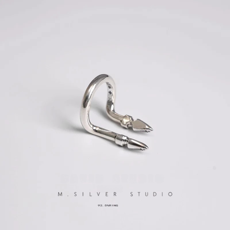 Chrome Hearts Cross Ring - Gothic 925 Sterling Silver Jewelry | David Studio