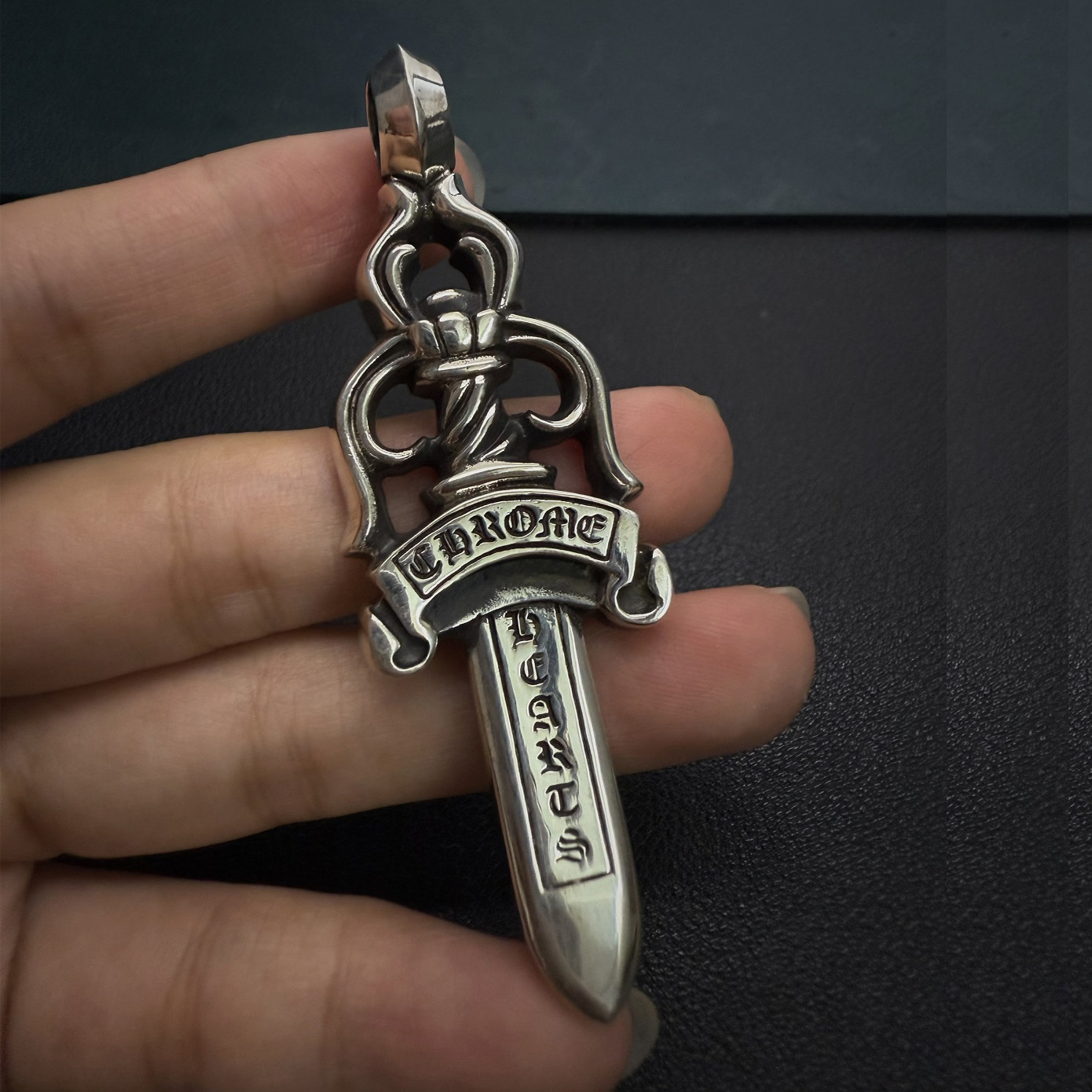 Chrome Hearts Cross Ring - Gothic 925 Sterling Silver Jewelry | David Studio