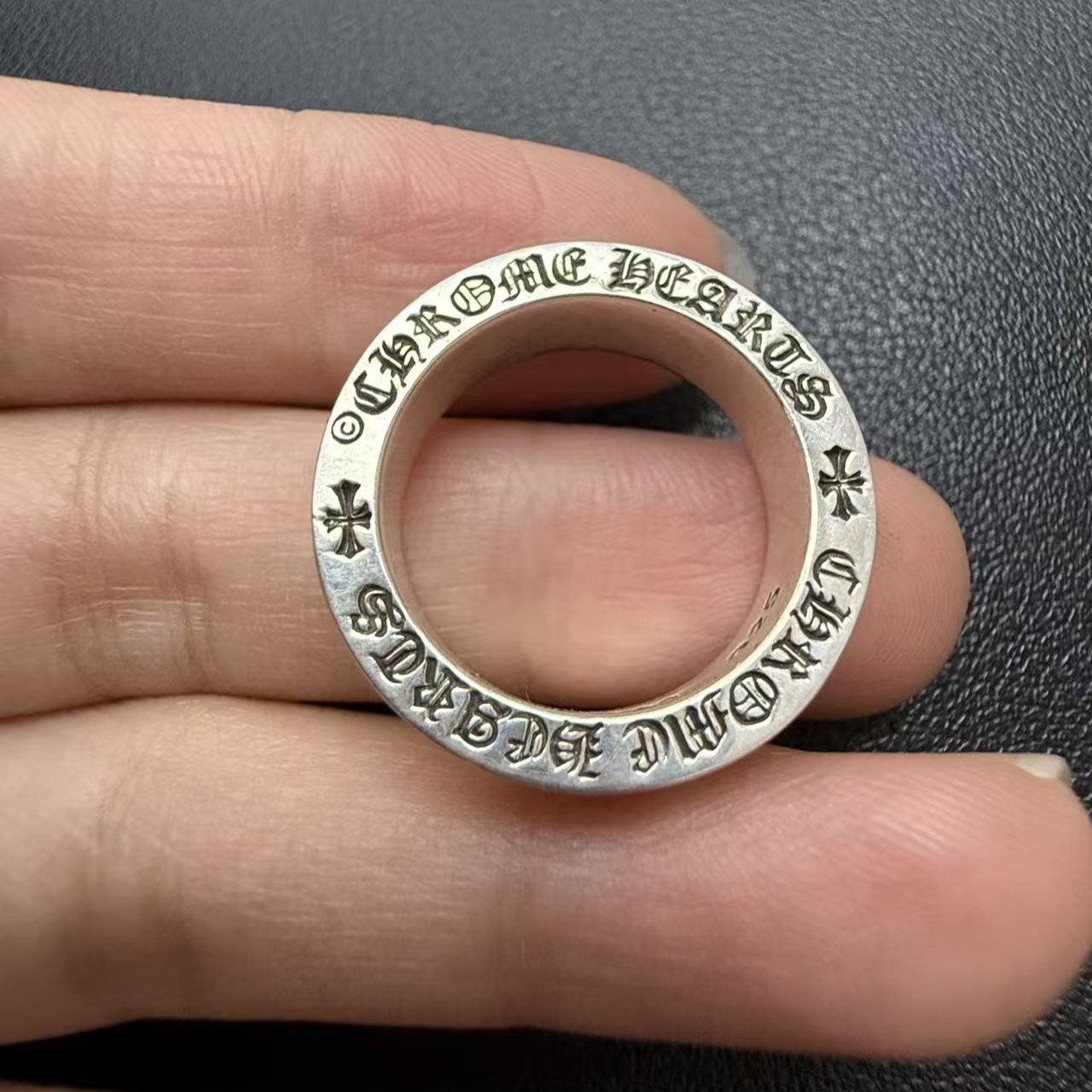 Chrome Hearts Cross Ring - Gothic 925 Sterling Silver Jewelry | David Studio