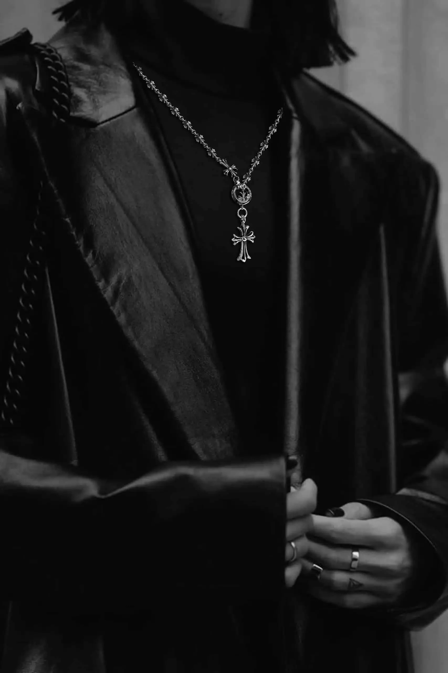 Chrome Hearts Cross Ring - Gothic 925 Sterling Silver Jewelry | David Studio