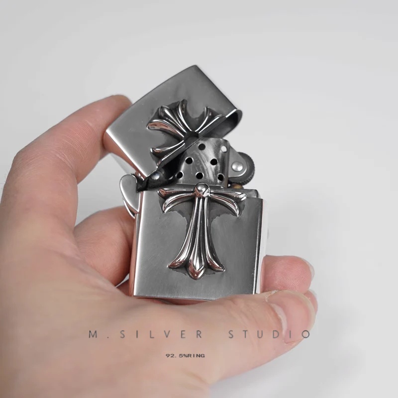 Chrome Hearts Cross Ring - Gothic 925 Sterling Silver Jewelry | David Studio