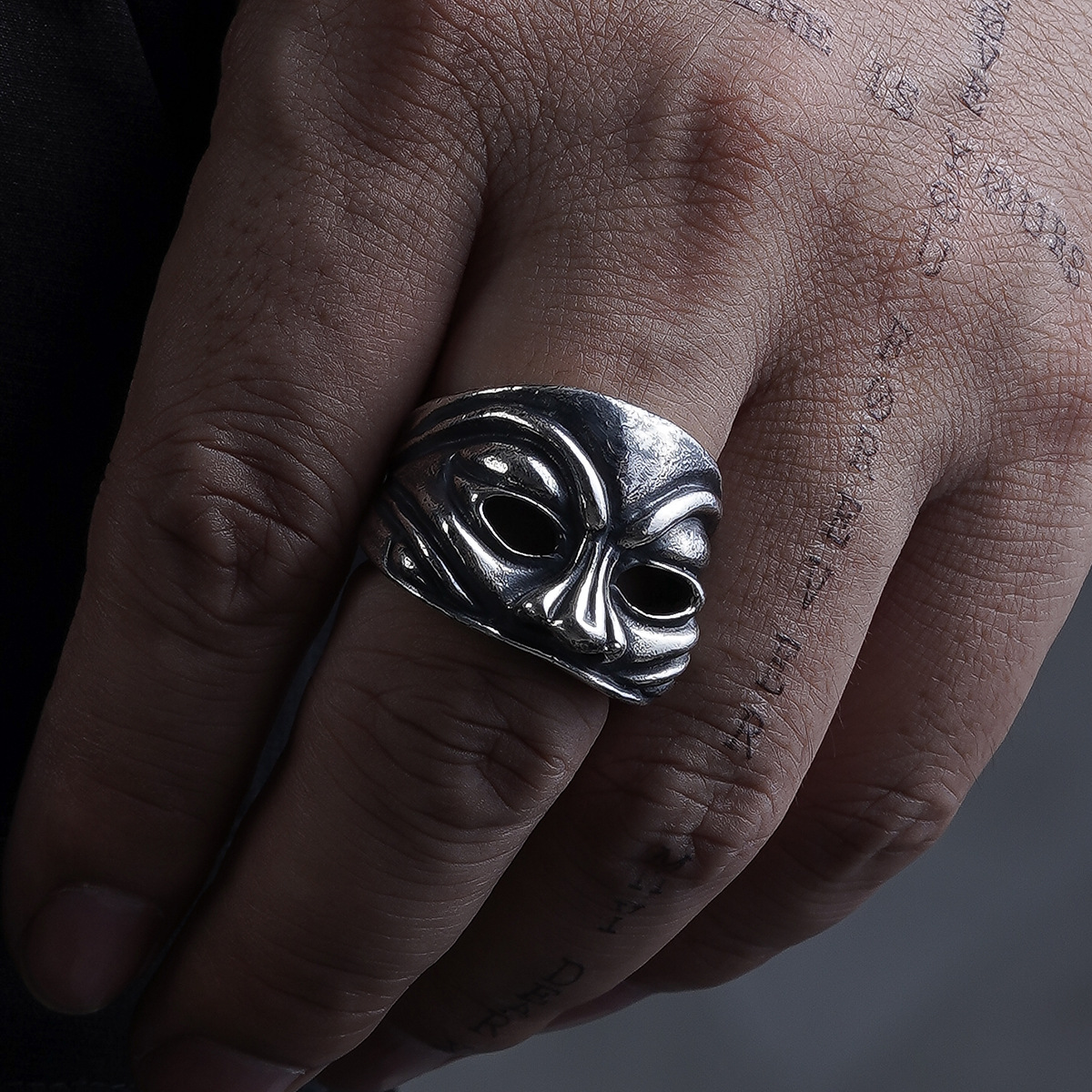 Chrome Hearts Cross Ring - Gothic 925 Sterling Silver Jewelry | David Studio