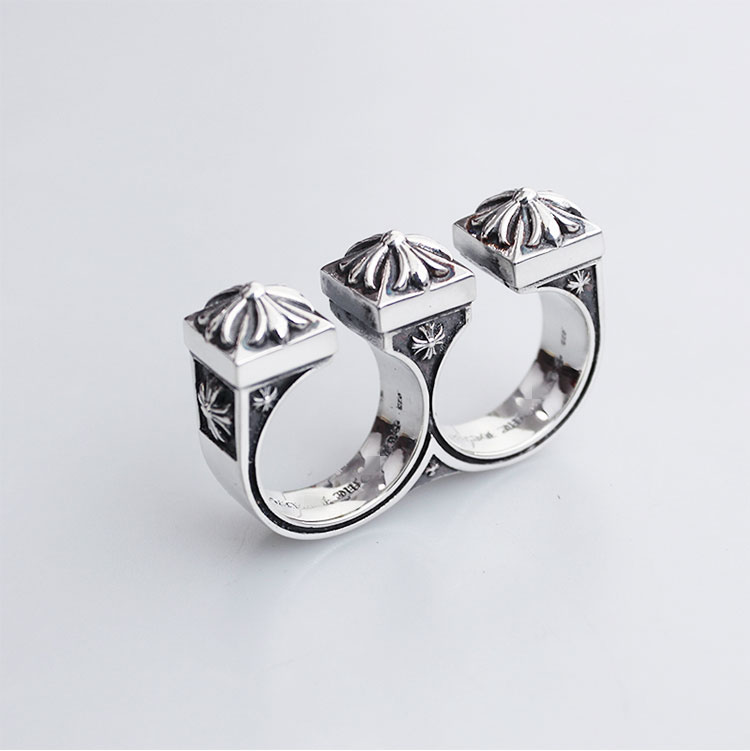 Chrome Hearts Cross Ring - Gothic 925 Sterling Silver Jewelry | David Studio