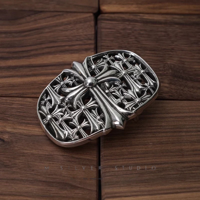 Chrome Hearts Cross Ring - Gothic 925 Sterling Silver Jewelry | David Studio