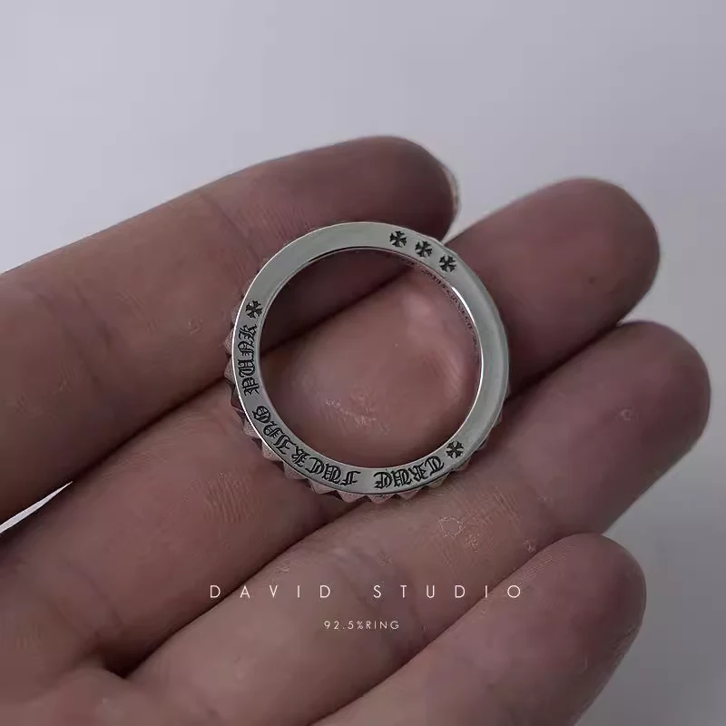 Chrome Hearts Cross Ring - Gothic 925 Sterling Silver Jewelry | David Studio