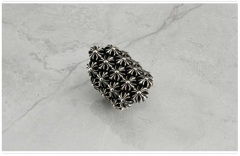 Chrome Hearts Cross Ring - Gothic 925 Sterling Silver Jewelry | David Studio