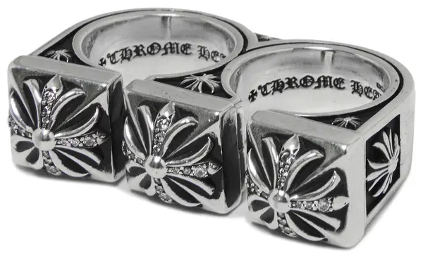 Chrome Hearts Cross Ring - Gothic 925 Sterling Silver Jewelry | David Studio