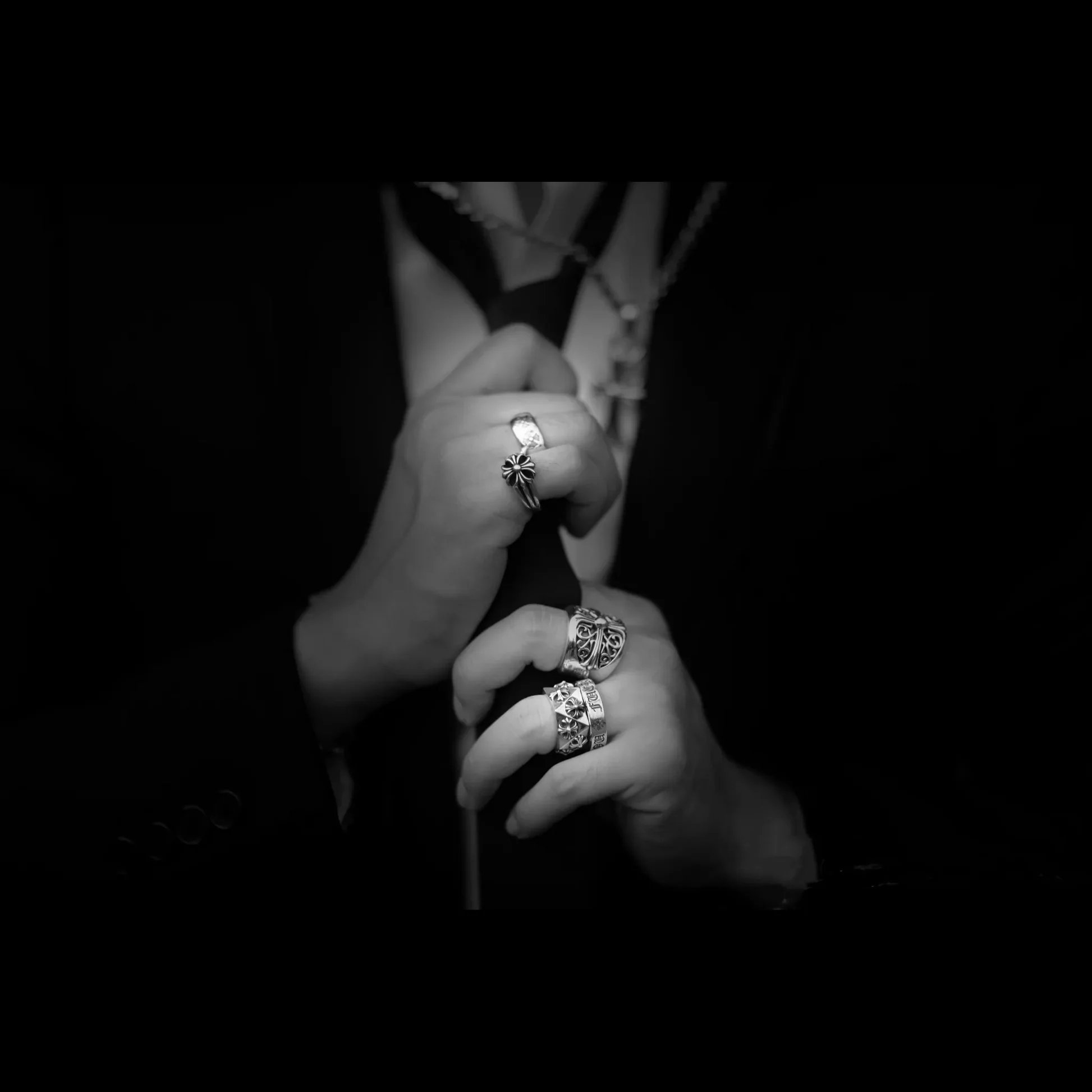 Chrome Hearts Cross Ring - Gothic 925 Sterling Silver Jewelry | David Studio