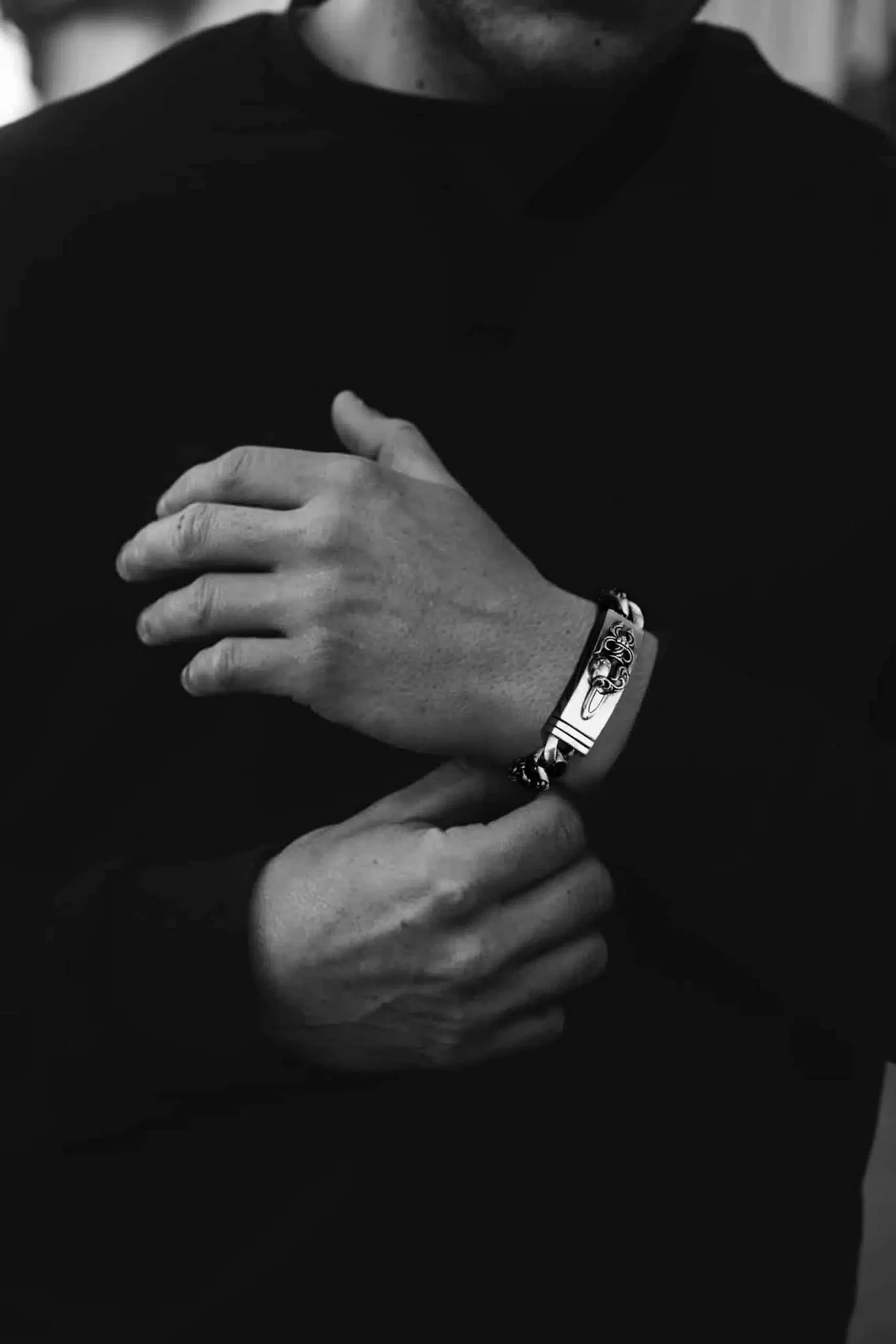 Chrome Hearts Cross Ring - Gothic 925 Sterling Silver Jewelry | David Studio