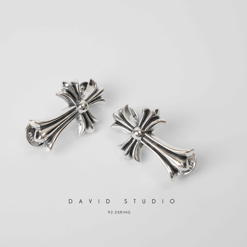 Chrome Hearts Cross Ring - Gothic 925 Sterling Silver Jewelry | David Studio