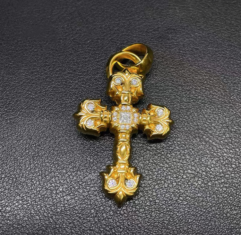 Chrome Hearts Cross Ring - Gothic 925 Sterling Silver Jewelry | David Studio