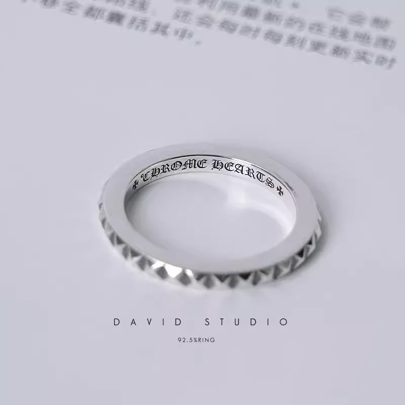 Chrome Hearts Cross Ring - Gothic 925 Sterling Silver Jewelry | David Studio