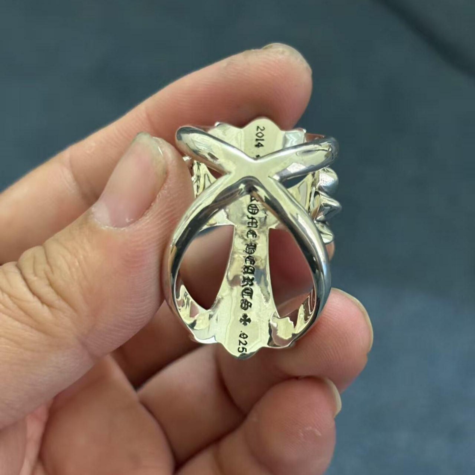 Chrome Hearts Cross Ring - Gothic 925 Sterling Silver Jewelry | David Studio