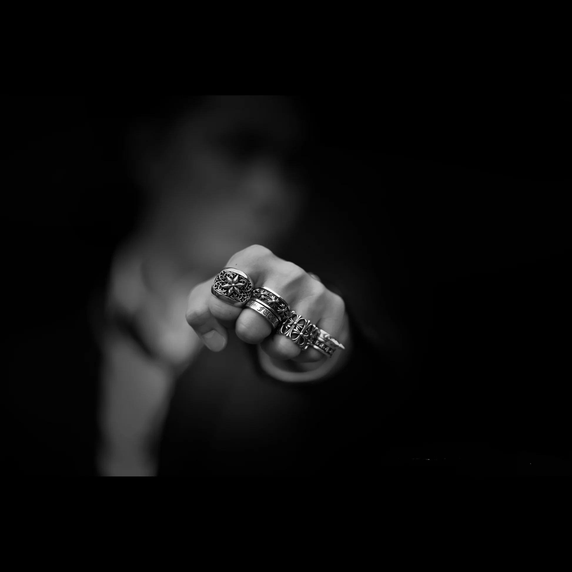 Chrome Hearts Cross Ring - Gothic 925 Sterling Silver Jewelry | David Studio