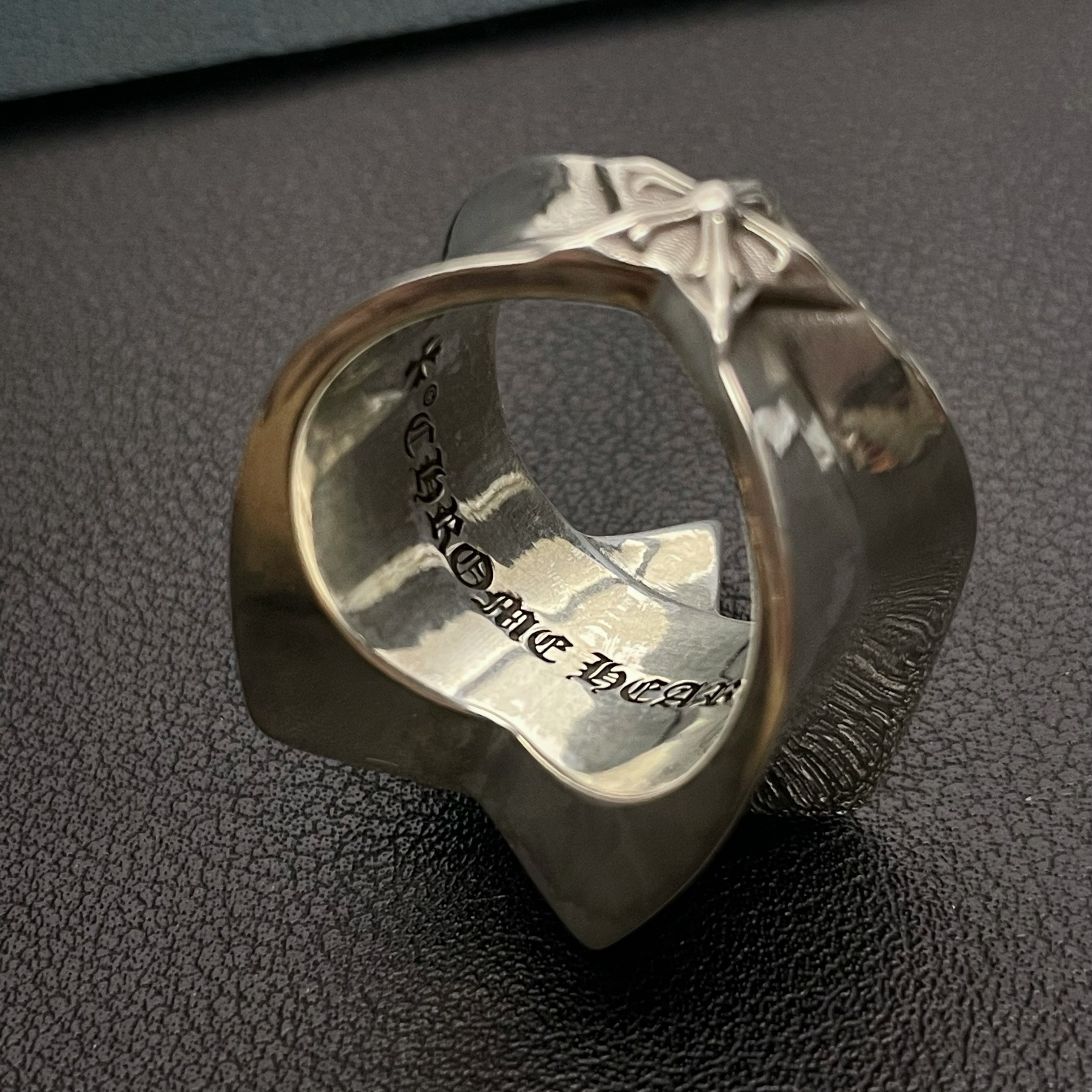 Chrome Hearts Cross Ring - Gothic 925 Sterling Silver Jewelry | David Studio