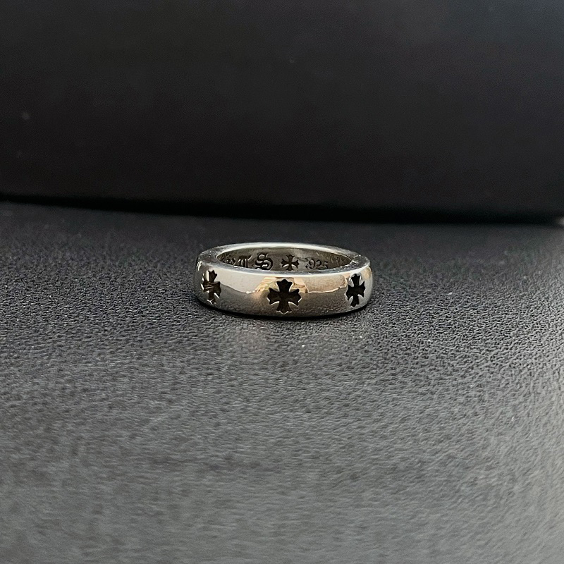 Chrome Hearts Cross Ring - Gothic 925 Sterling Silver Jewelry | David Studio