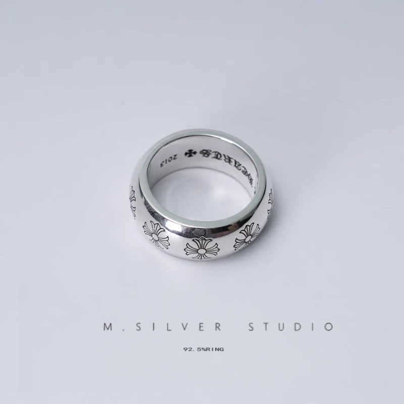 Chrome Hearts Cross Ring - Gothic 925 Sterling Silver Jewelry | David Studio