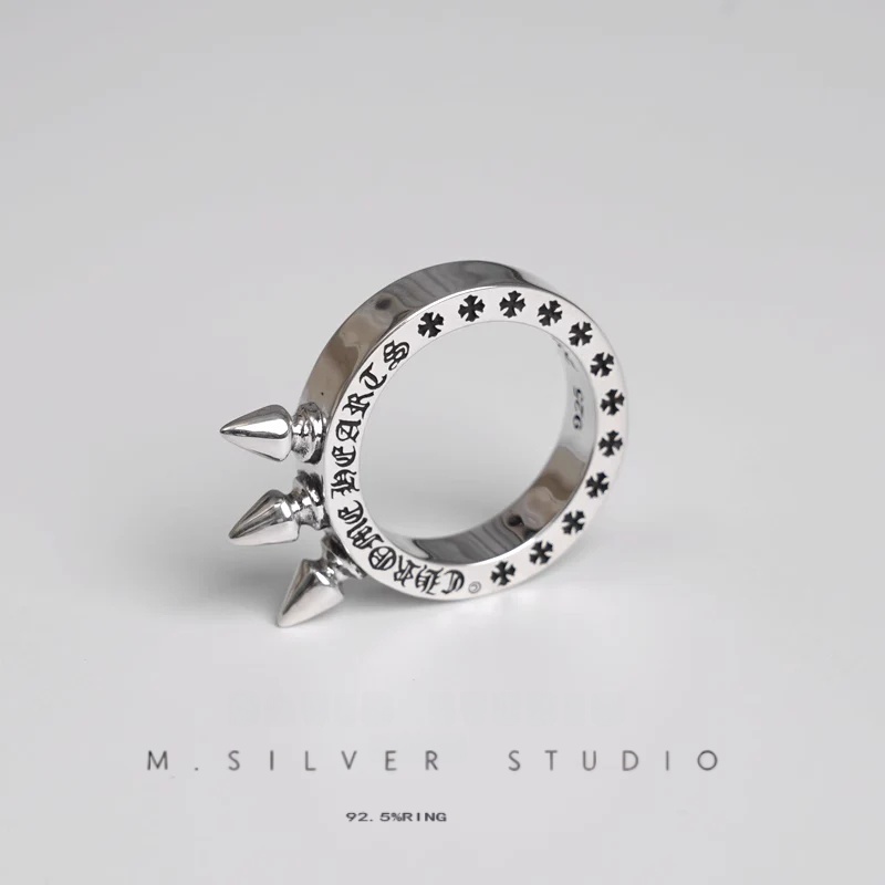 Chrome Hearts Cross Ring - Gothic 925 Sterling Silver Jewelry | David Studio