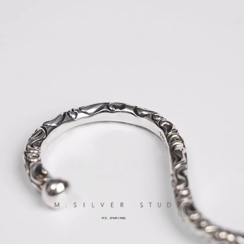 Chrome Hearts Cross Ring - Gothic 925 Sterling Silver Jewelry | David Studio